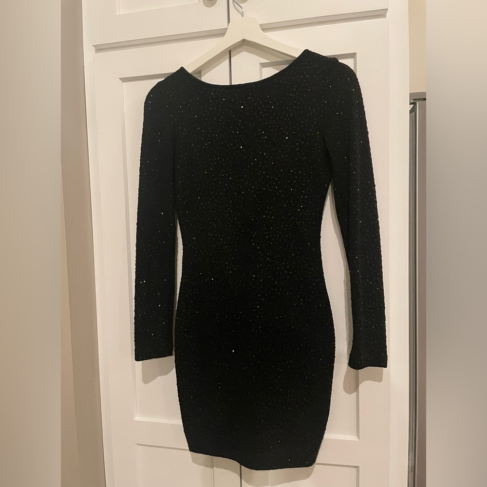 Women’s Short Black Sparkle Dress